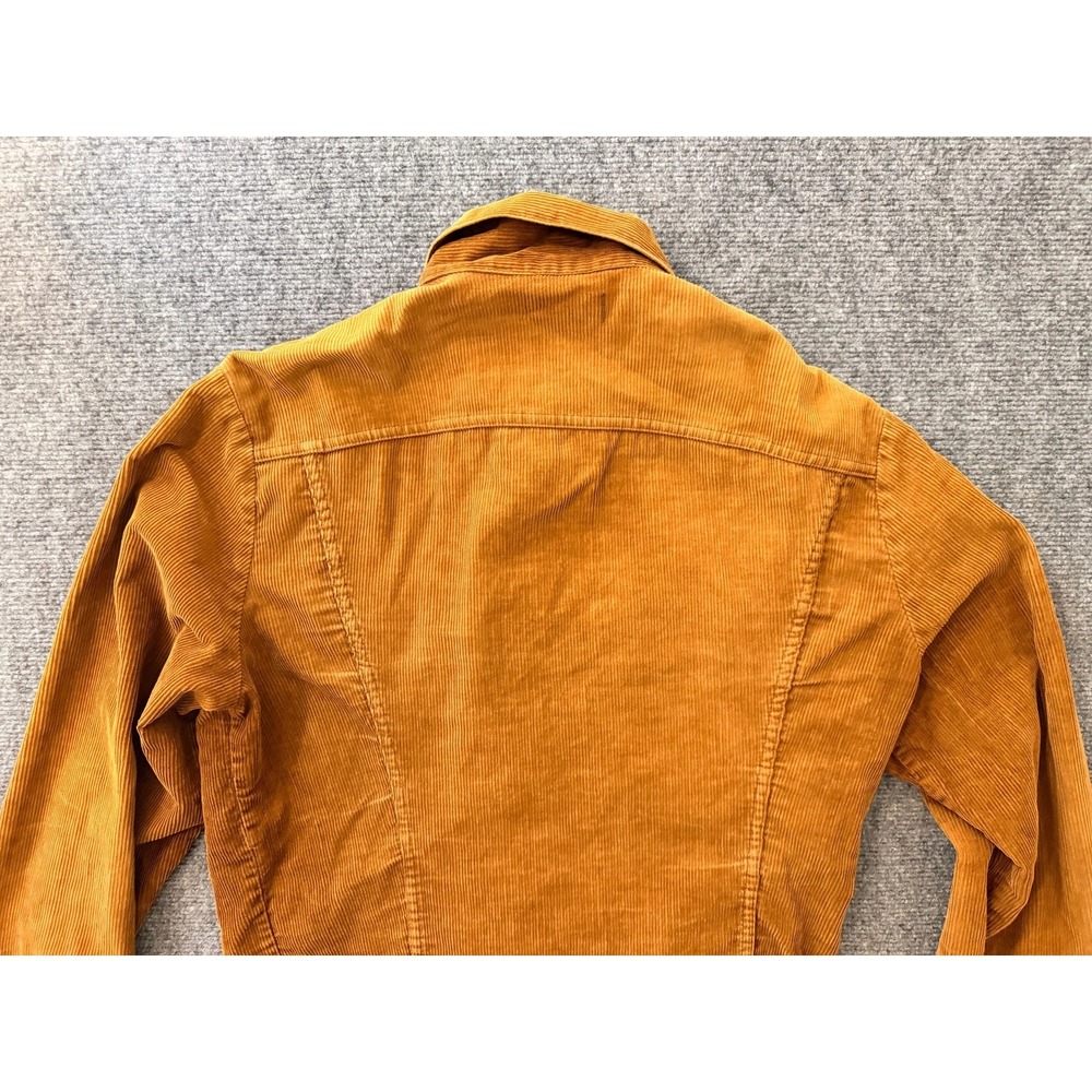 Vintage Levi's Women's Corduroy Trucker Jacket Size S Brown Tan Button Front - Picture 15 of 16